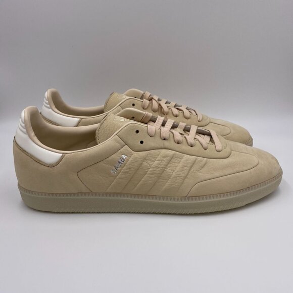adidas Samba Beige Men's Shoes - Picture 1 of 8